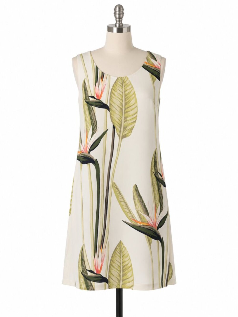 Ann Taylor Tropical Bird of Paradise Shift Dress Size 2